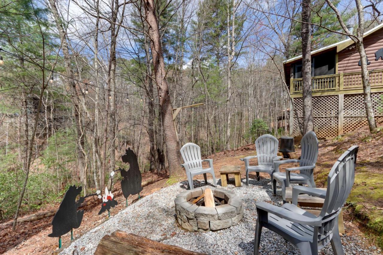 Blue Ridge Cozy Cabin In The Woods With Hot Tub! Luaran gambar
